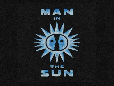 Man in the Sun poster design 60s branding design font fonts illustration jamescoffman lockup logo man picasso poster poster design sun typeface