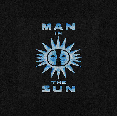 Man in the Sun poster design 60s branding design font fonts illustration jamescoffman lockup logo man picasso poster poster design sun typeface