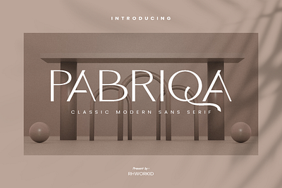 Pabriqa - Classic Modern Font classic classic font design font font sans serif modern modrn font sans serif typography