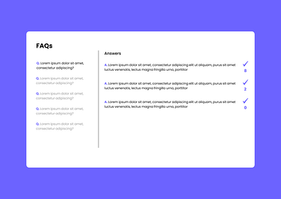 Daily UI :: 092 - F.A.Q design ui ux