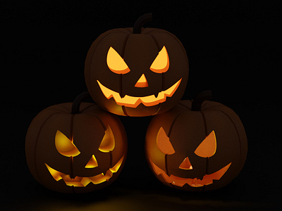 Halloween | Blender 3d blender halloween model modeling modelling pumpkin render rendu sculpter tuto tutorial youtube