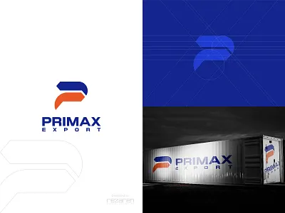 Letter P and Arrow Logo (Forsale) arrow back and forth branding export import letter p logo letterp logistic logo monogram typelogo