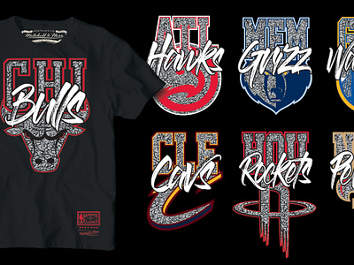 ELEPHANT STACK apparel design fashion graphic design lettering nba t shirt design typography