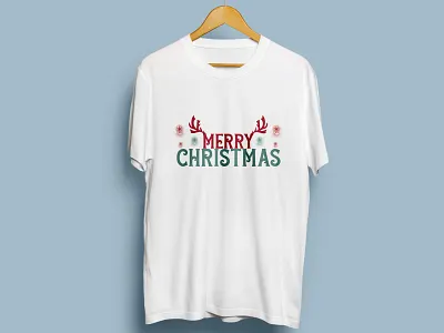 Merry Christmas 3d branding design graphic design illustration photoshop t shirt typography vector