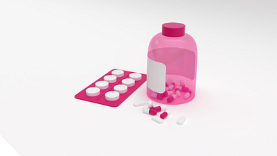 medicines 3d 3dgraphics design digital art illustration logo procreate ui