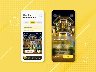 Rent-a-home : Design Concept adobe xd branding colors design figma illustration product design ui ux vector