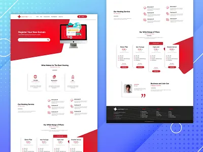Web New Hosting Services - Landing Page host webhosting
