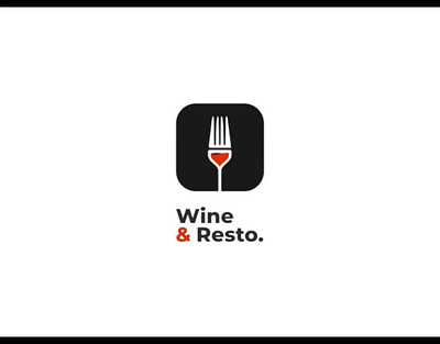 Wine Resto logo concept brand branding design graphic graphic design illustration logo ui ux vector