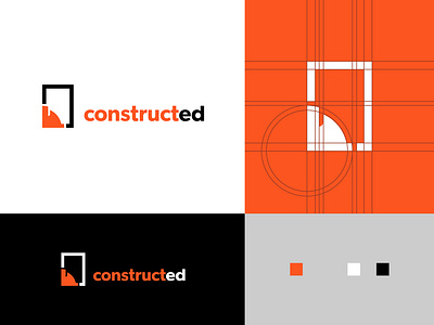 Constructed builder construction construction logo ed education hardworking logo safety worker worker logo