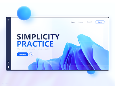 Simplicity·Practice — 练习 3d design graphic design illustration illustrations originality ui 科技
