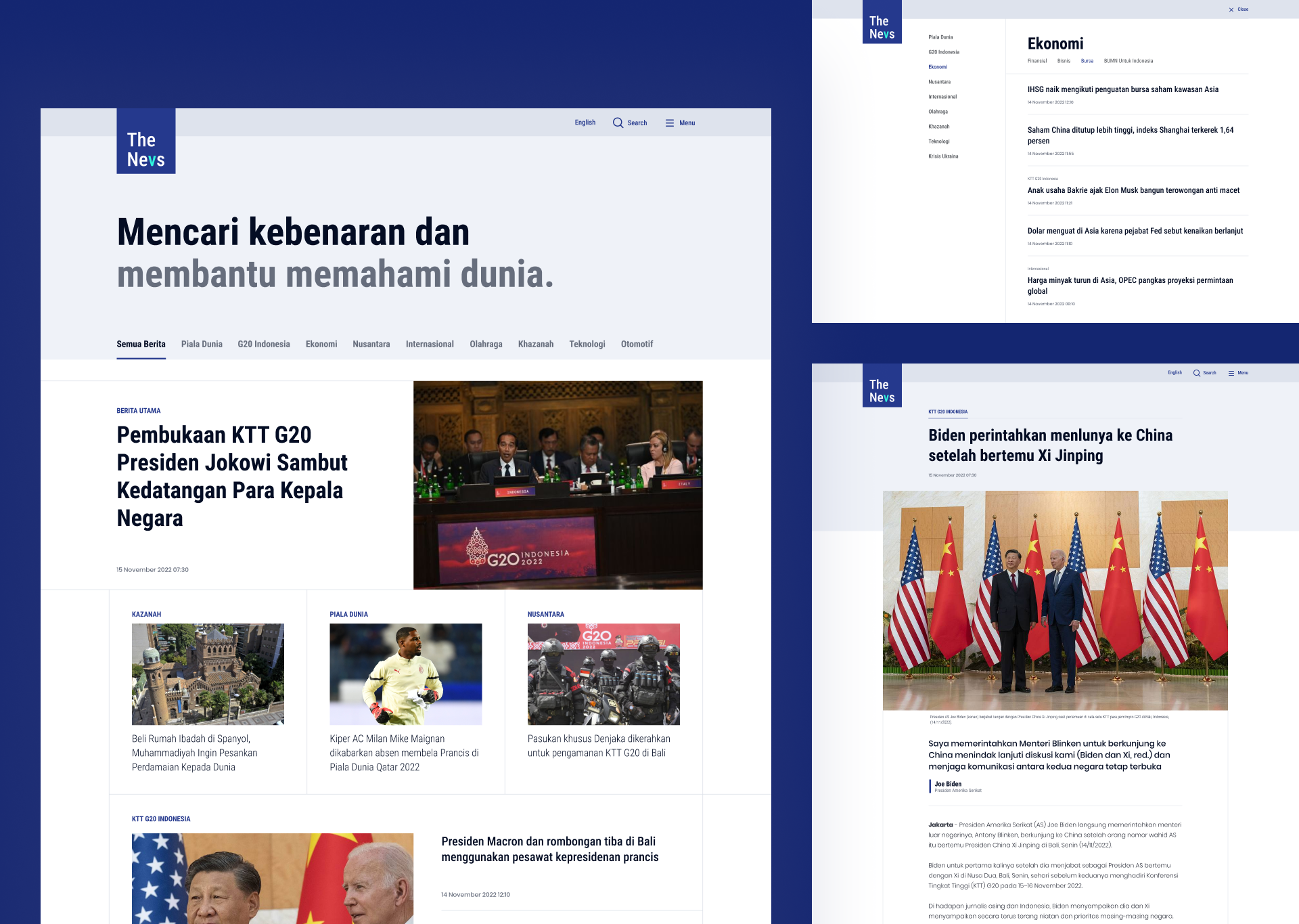 Daily News Portal Website - The Nevs app article clean daily design insights landingpage minimal mobile news newspapper portal ui ux website