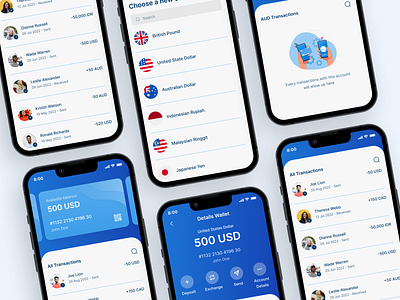Transfee - Online Money Transfer Apps applications apps clean clear design finance fintech mobile mobile apps money money transfer products transfer ui uidesign uiux