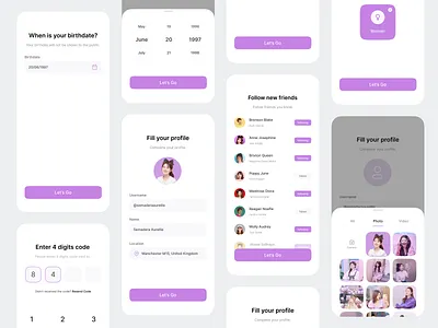 Lovagram - Social Media App application chat clean figma ios ios app ios app design iphone mobile mobile app mobile social app mobile ui photography social media social media app social media template social network stories uiux user interface