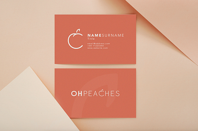 Oh Peaches branding colors company profile design graphic design illustration logo typography vector visual identity visual profile