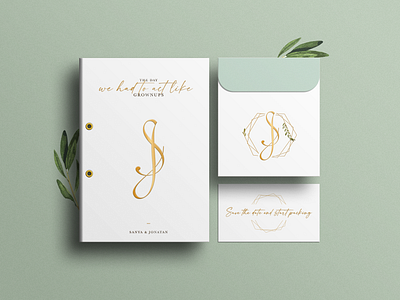 Sanya & Jonatan branding colors design graphic design illustration initials invitation design logo typography vector wedding wedding design wedding invitation