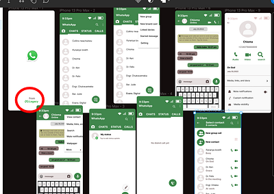 whatsapp recreation design ui ux