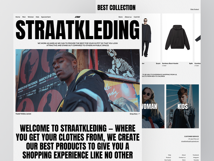 STRAD - Fashion Website Design by Lil Dicky for Odama on Dribbble