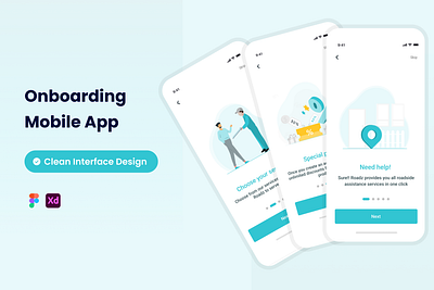 Onboarding Mobile App app branding design graphic design illustration logo ui ux vector