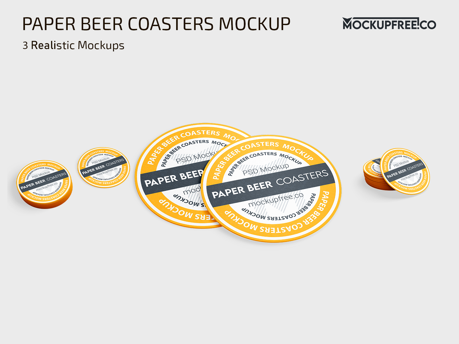 Free Cork Coaster Mockup by mockupfree on Dribbble