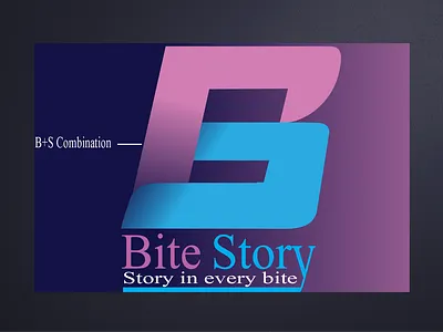 Bite Story graphic design logo