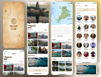 Treasure Island - Mobile Application Design app app design branding business design events graphic design ideas illustration mobile mobile app mobile app design mobile ui portfolio technology treasure island ui uiux
