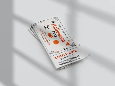Halloween-Ticket halloween layout