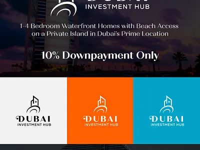 Dubai Real estate Company Logo Design with Building Icon building logo color logo creative logo digital logo logo design modern logo real estate real estate agency logo real estate logo realestateloho