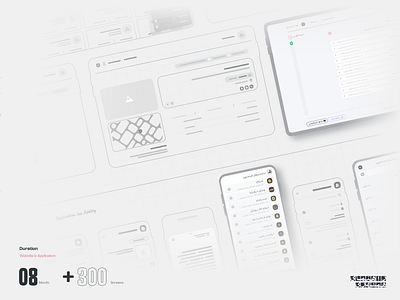 Hamshari - Wireframe - Case study animation app buying design directory illustration selling ui uiux ux vector website wireframe