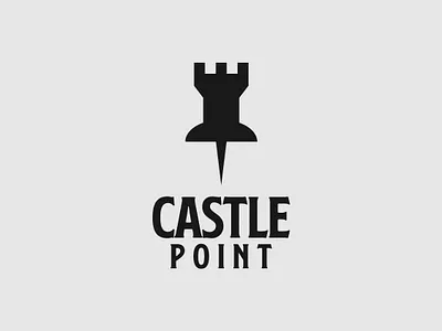 Castle Point logo brand identity branding castle design illustrator logo logo design minimalist point typography vector