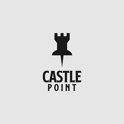 Castle Point logo brand identity branding castle design illustrator logo logo design minimalist point typography vector
