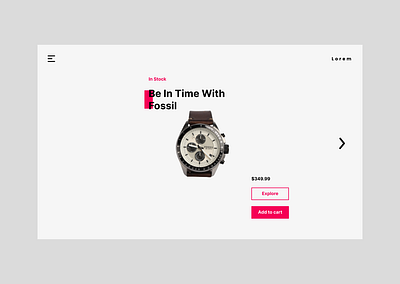 Daily UI :: 096 - Currently In-Stock app design ui ux