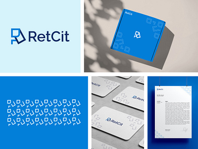 RetCit Branding || R letter logo best logo branding branding and identiy business design digital free graphic design logo logo for sell modern logo modern r r letter rhfrifat tech tech company technology ui