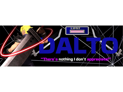 Twitter banner FFVII themed banner cloud strife design ffvii final fantasy final fantasy 7 graphic design smash bros
