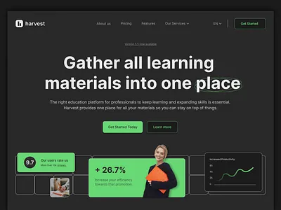 Education Platform course dark dark mode dark theme e learning education learning management online learning student