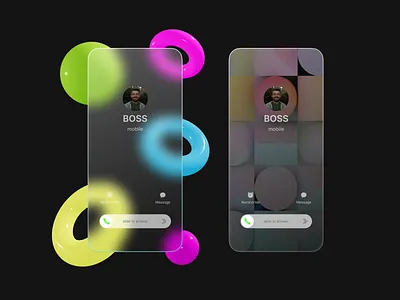 Boss calling app application design graphic design mobile app study case ui uiux ux