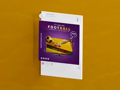 TV Banner | Social Media Post Design ad advertiging branding cover design facebook ad facebook post football graphic design instagram ad instagram post motion graphics shot social media ad banner social media banner social media post design template tv ui web banner