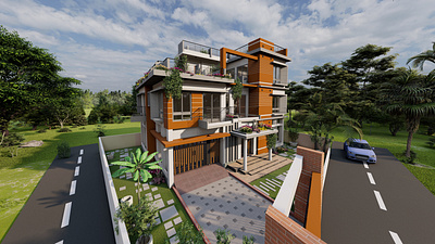 Potiya Own ResiDence 5 _ _ _- - 2022 3d building design illustration rander