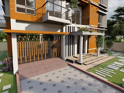 Potiya Own ResiDence 2 _ _ _- - 2022 3d building design rander
