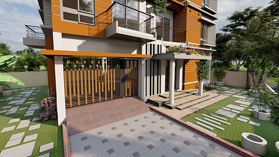 Potiya Own ResiDence 2 _ _ _- - 2022 3d building design rander