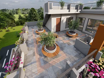 Potiya Own ResiDence 3 _ _ _- - 2022 3d building design illustration rander