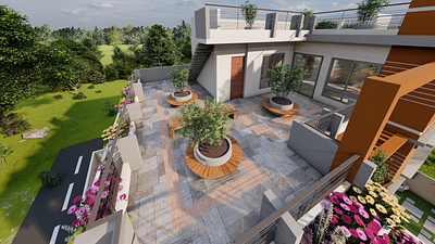 Potiya Own ResiDence 3 _ _ _- - 2022 3d building design illustration rander