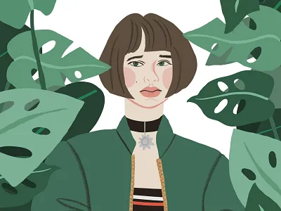 8/30 Female fashion trendy portrait of Natalie Portman in Leon 30 days challenge adobe illustrator art challenge character cute design fashion female illustration illustrator killer leon natalie portman portrait vector woman