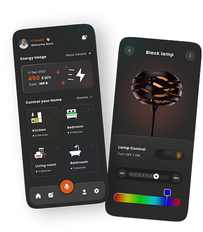 UX UI Smart home app design