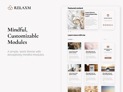 Relaxm - Modules beauty health spa theme
