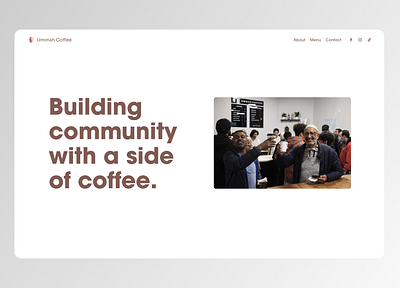 Ummah Coffee site is live! branding coffee design figma illustration logo minimal product productdesign ui ux webdesign website