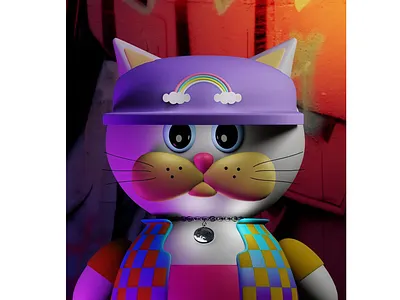 Cool 3d cat 3d
