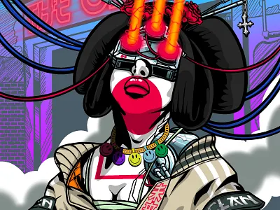 GEISHA #5 branding graphic design illustration nft vector