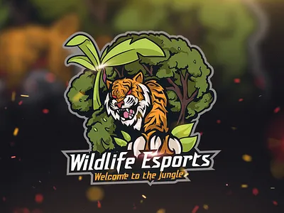 logo esport, mascot tiger, wildlife esports, gaming avatargaming desain desainlogo esports gaming gaminglogo ilustratiiion logo logodesain mascotlogo streameer twitch twitchlogo ui youtubelogo