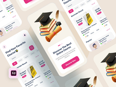 Learning App✨ app applearning branding design graphic design illustration learning learning ui design learning website logo popular lerning app typography ui ux vector