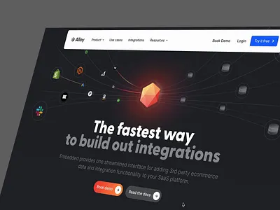 New Alloy Embedded landing page after effects alloy animation design landing page logos web webdesign
